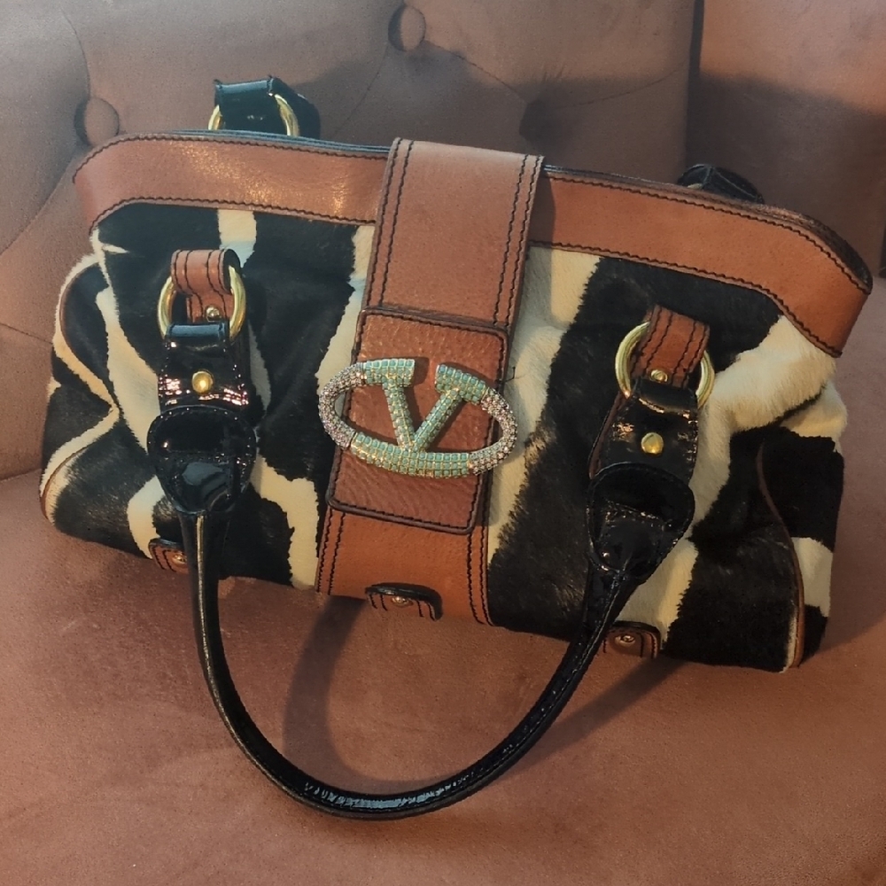 Stylish Brown and Black Women's Bag